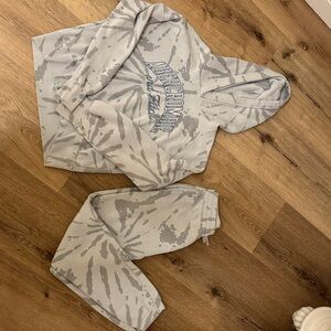 Abercrombie Kids Beige Hoodie and Sweat Set